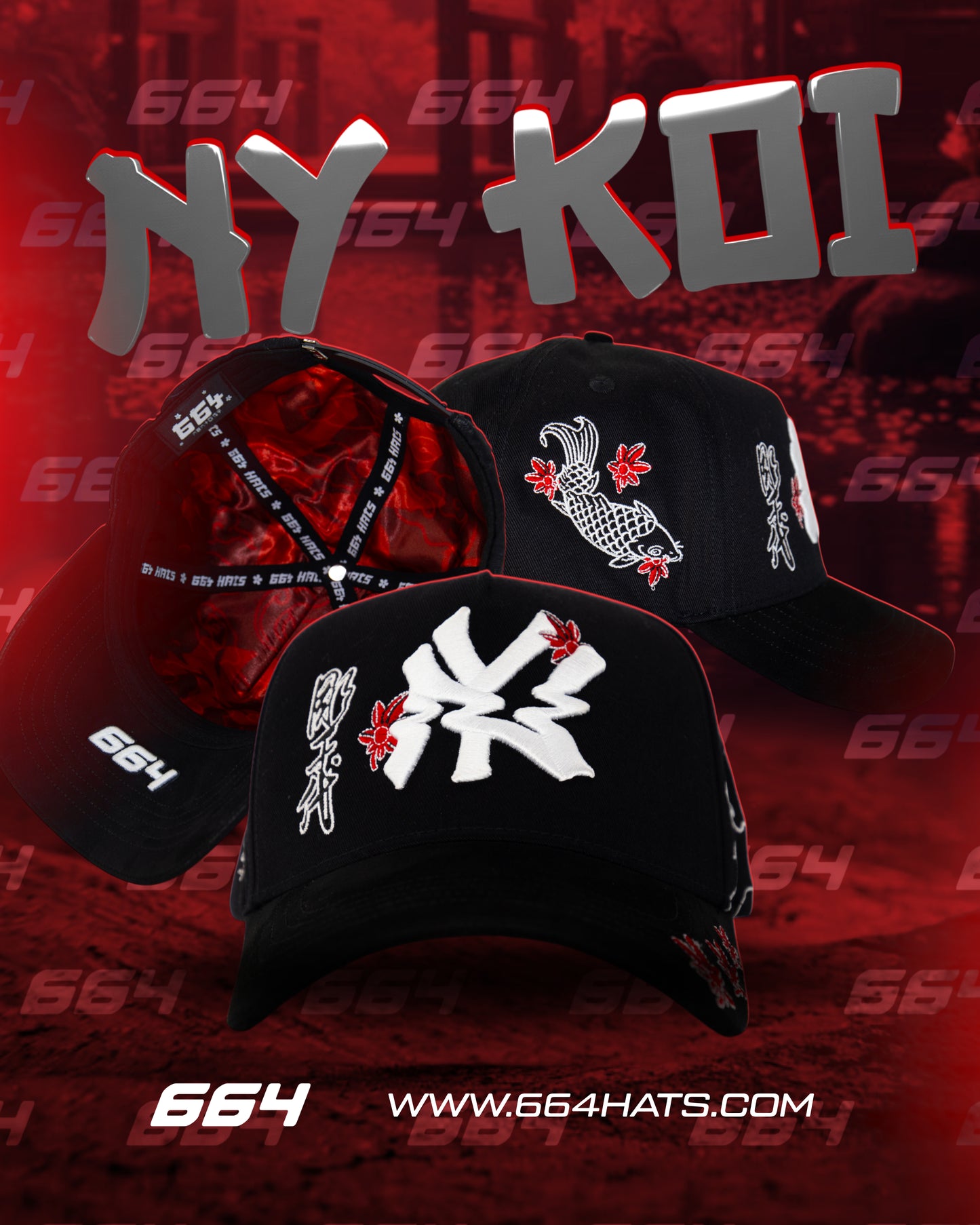 NY KOI - ORIENTAL DROP - 664 HATS